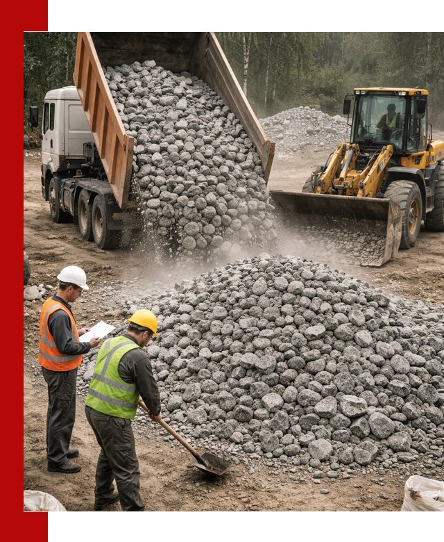 Гранитный щебень фракция 70-150 доставка в Воткинске