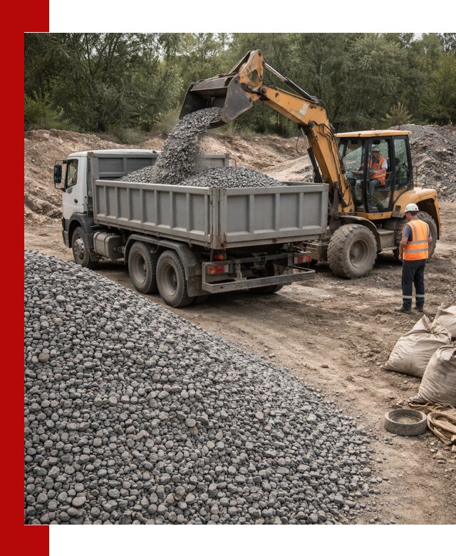 Доставка гравийного щебня в Воткинске оптом и в розницу
