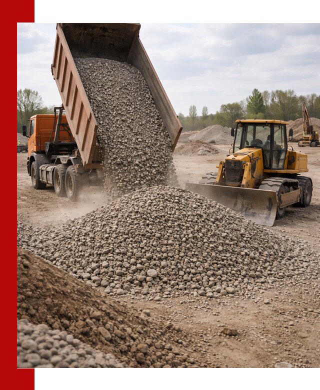 Доставка гравийного щебня фракции 40-70 в Воткинске