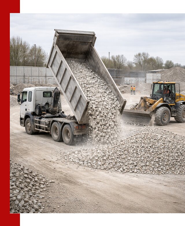 Доставка и продажа известнякового щебня в Воткинске