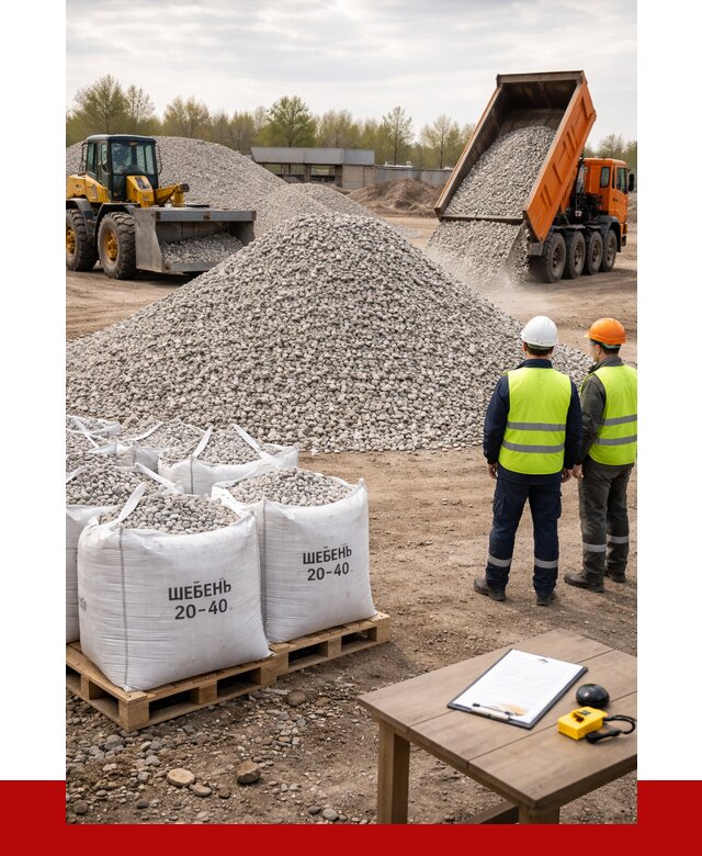 Известняковый щебень 20-40 в Воткинске от 2176 р. ПРОНЕРУДВтк