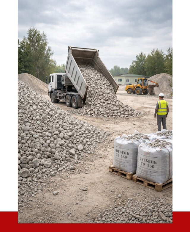 Известняковый щебень фракция 70-150 в Воткинске от 1295 р. | ПРОНЕРУДВтк