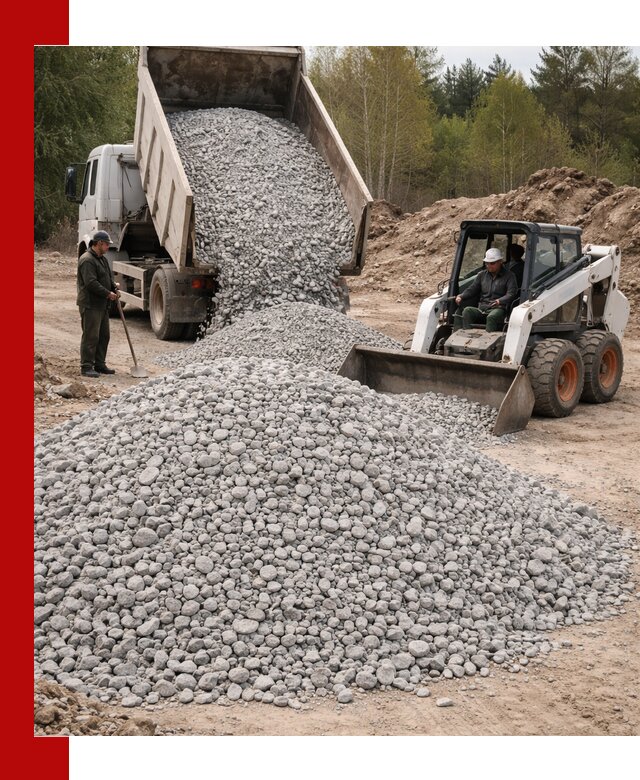Доставка доломитового щебня в Воткинске напрямую от карьера