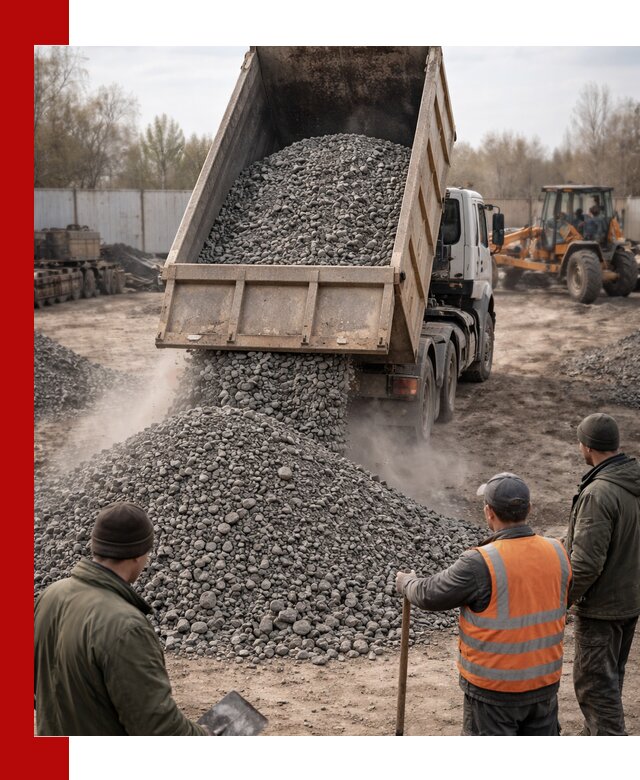 Доставка шлакового щебня в удобные сроки по выгодной цене в Воткинске