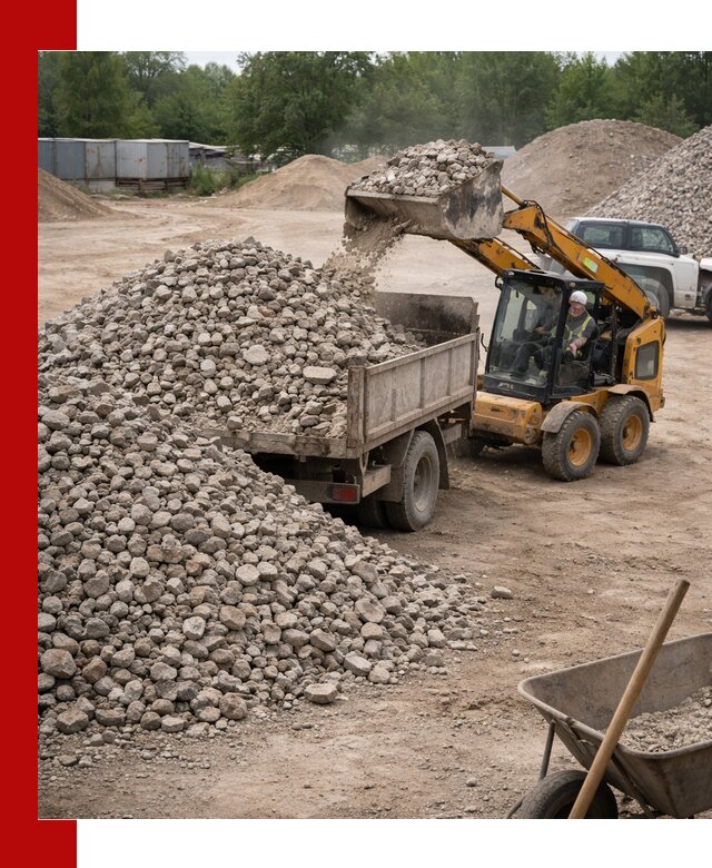 Доставка вторичного щебня в Воткинске для строительных работ