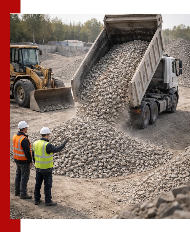 Вторичный щебень фракция 40–70 доставка в Воткинске