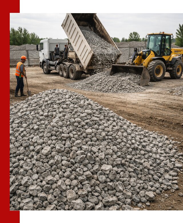 Доставка бетонного щебня фракции 40-70 в Воткинске