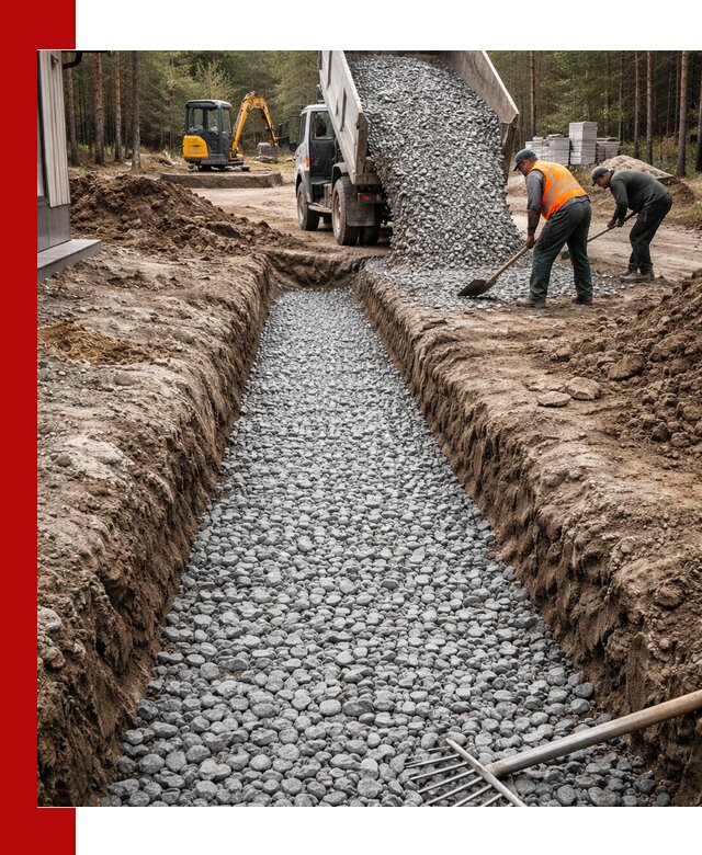 Щебень для дренажа с доставкой в Воткинске высокого качества