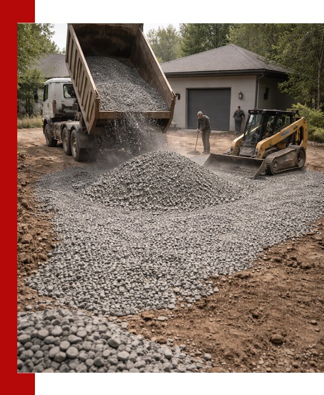 Щебень для парковки в Воткинске: доставка и укладка качественного материала