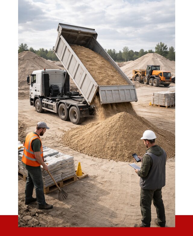 Карьерный песок с доставкой в Воткинске от 3730 р. ПРОНЕРУДВтк
