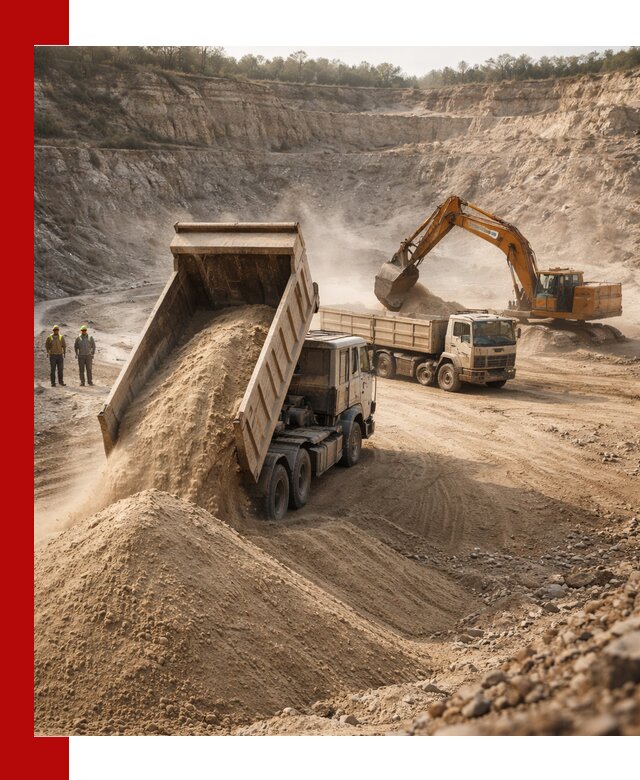 Карьерный песок навалом с доставкой в Воткинске