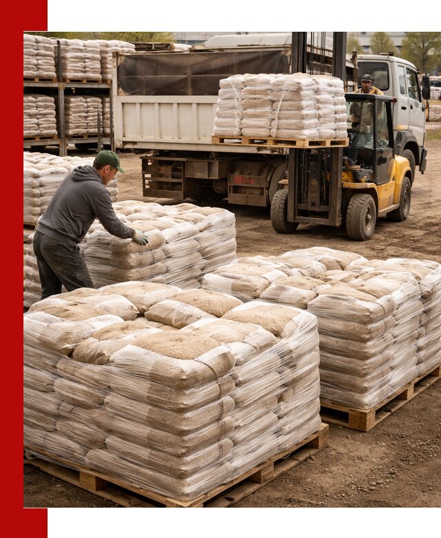 Карьерный песок в мешках с доставкой в Воткинске