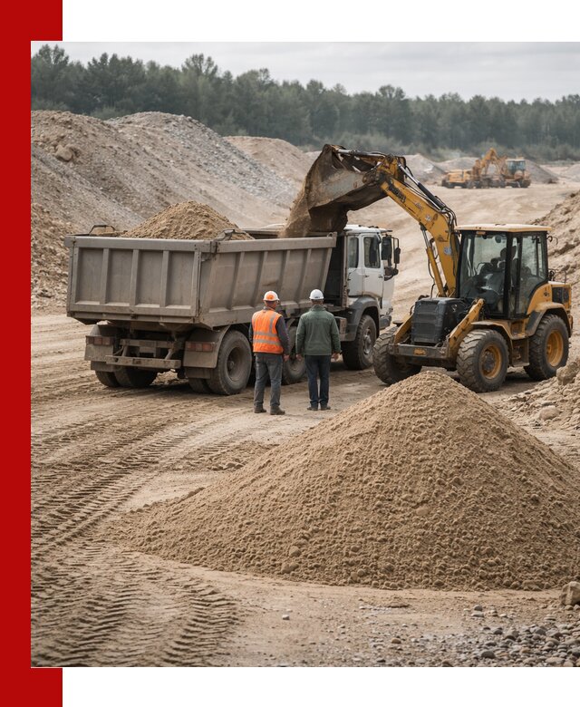 Карьерный среднезернистый песок с доставкой в Воткинске