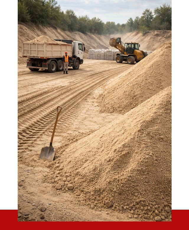 Карьерный песок мелкозернистый в Воткинске от 9324 р. | ПРОНЕРУДВтк