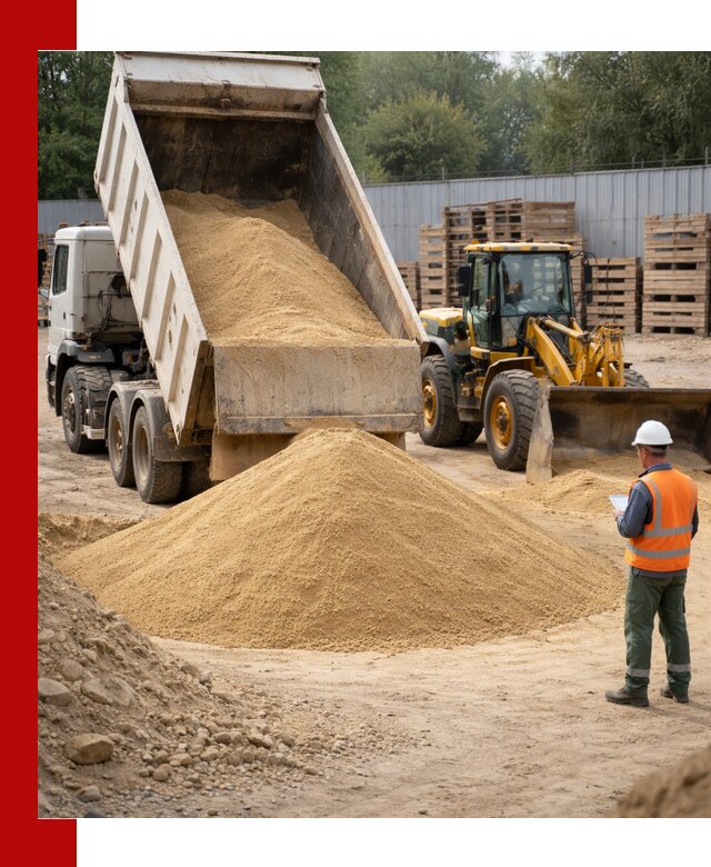 Доставка карьерного мелкозернистого песка в Воткинске