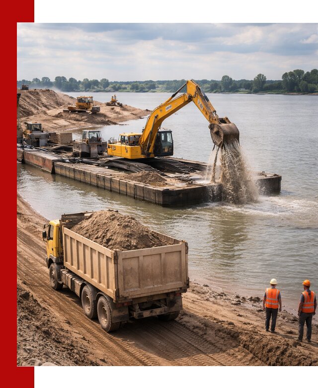 Намывной песок с доставкой в Воткинске оптом и в розницу