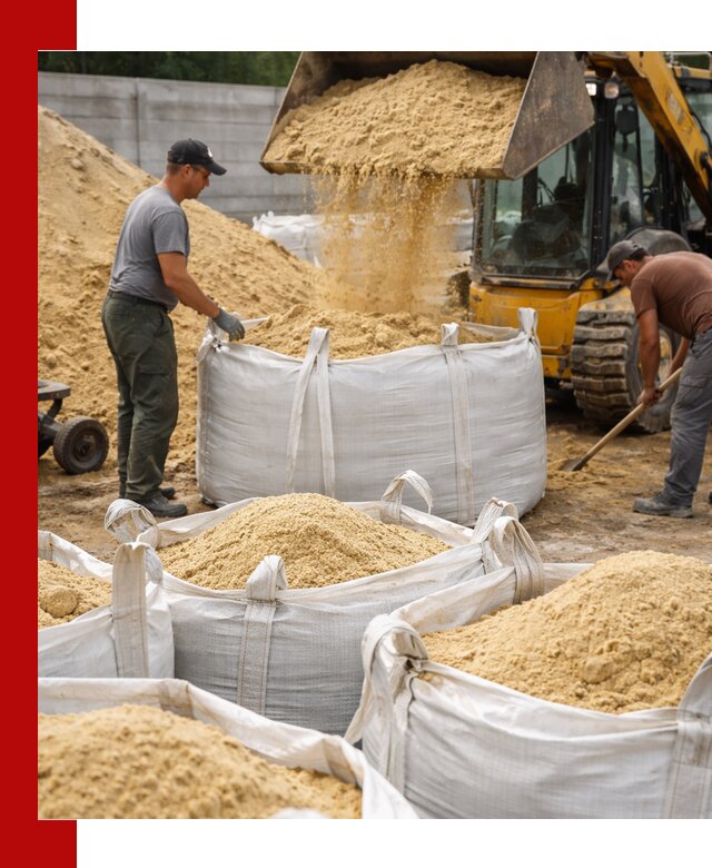 Поставка качественного песка для кладки в Воткинске