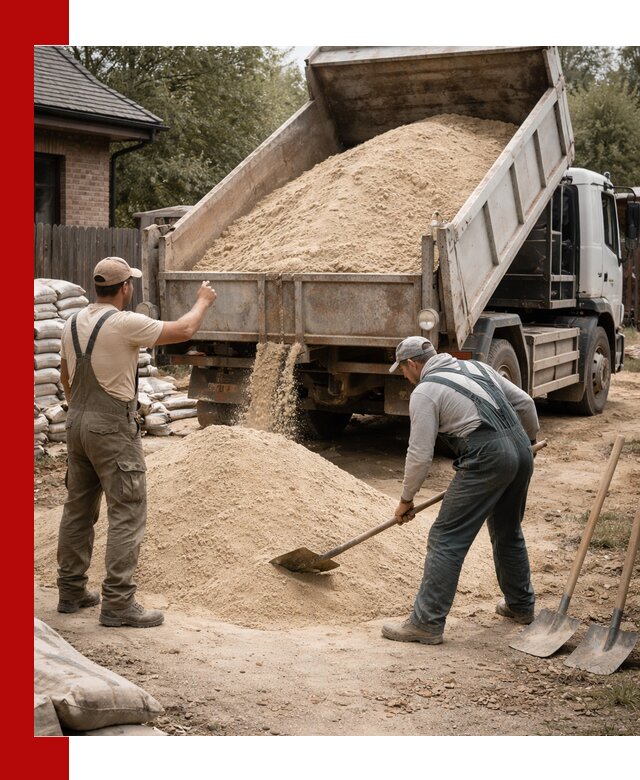 Песок для штукатурки с доставкой в Воткинске качественный и чистый