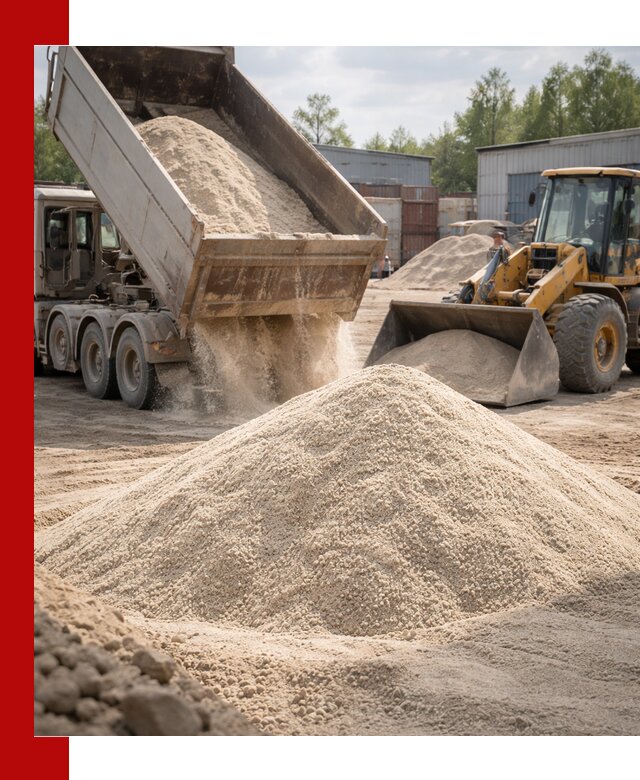 Кварцевый песок с доставкой в Воткинске для строительных работ