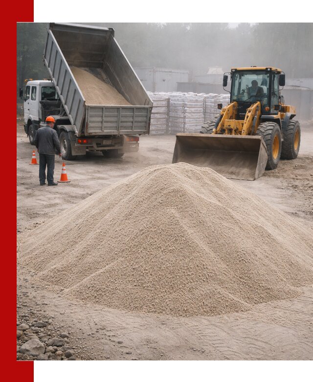 Кварцевый песок фракция 0–8 для стройработ в Воткинске