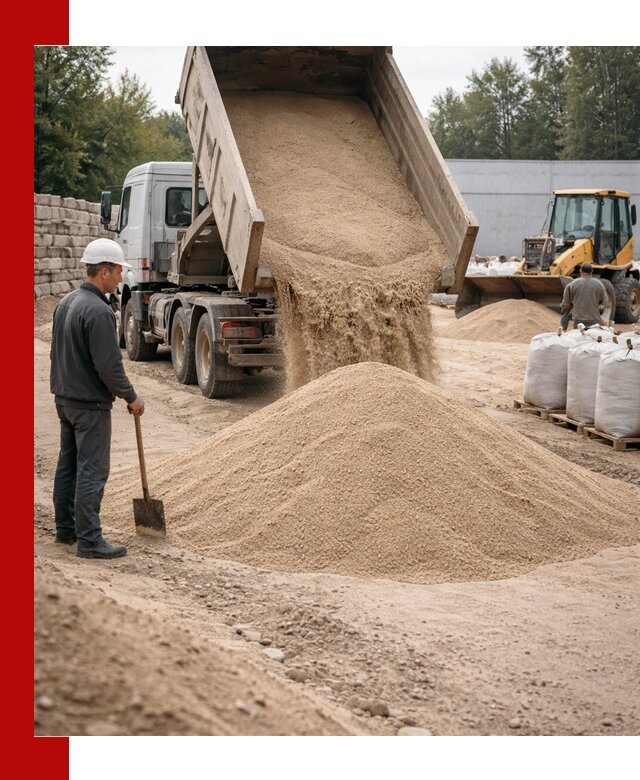 Кварцевый песок фракция 0–3 мм с доставкой в Воткинске