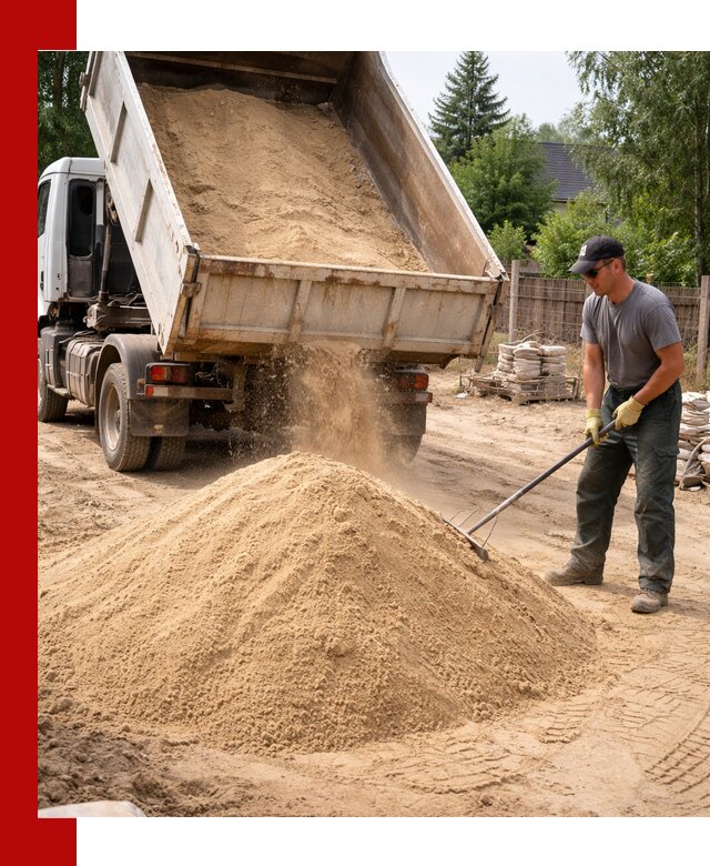 Доставка сухого песка самосвалами в Воткинске