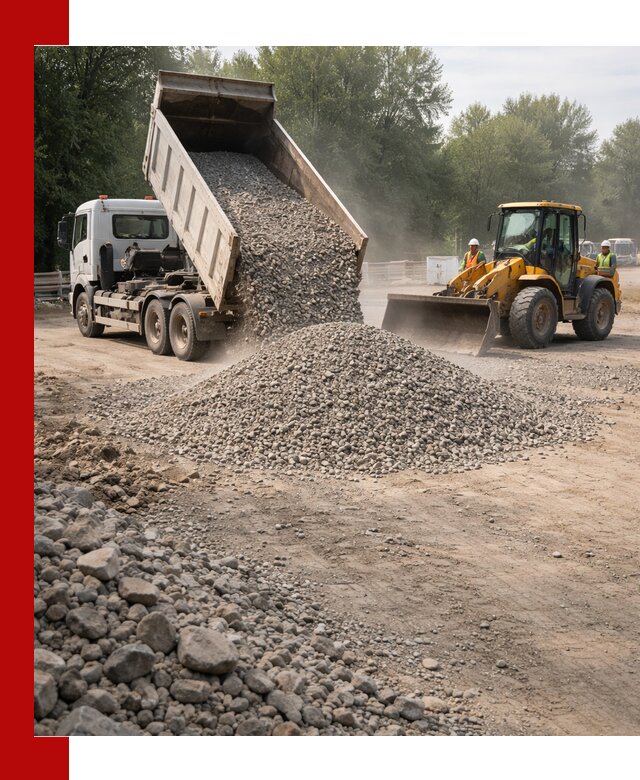 Гравий фракция 5–20 доставка в Воткинске оптом и в розницу
