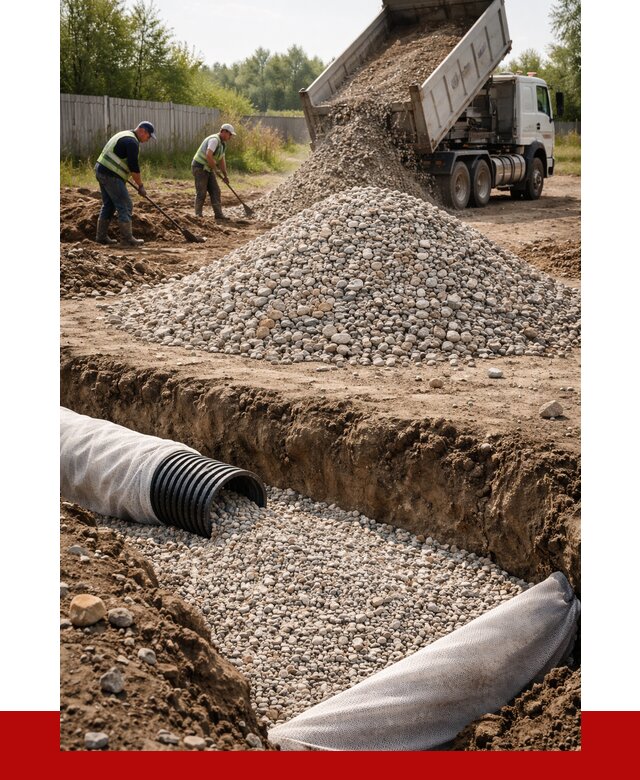 Гравий для дренажа в Воткинске от 2279 р., доставка ПРОНЕРУДВтк