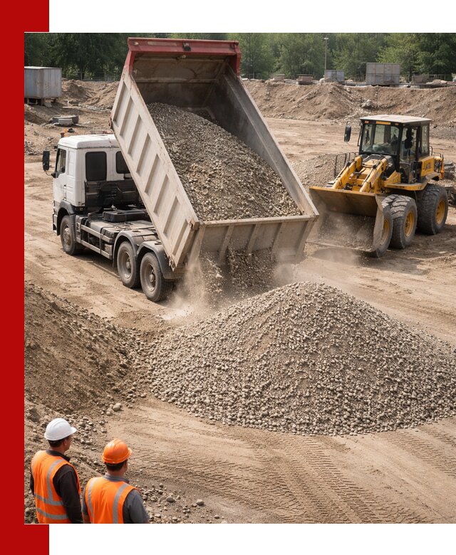 Щебень с песком (ЩГПС С2) с доставкой в Воткинске