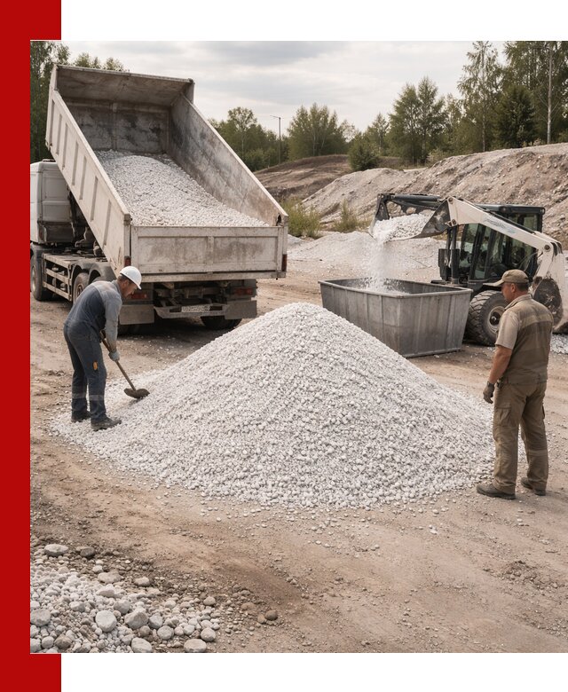 Доставка и продажа белой мраморной крошки в Воткинске