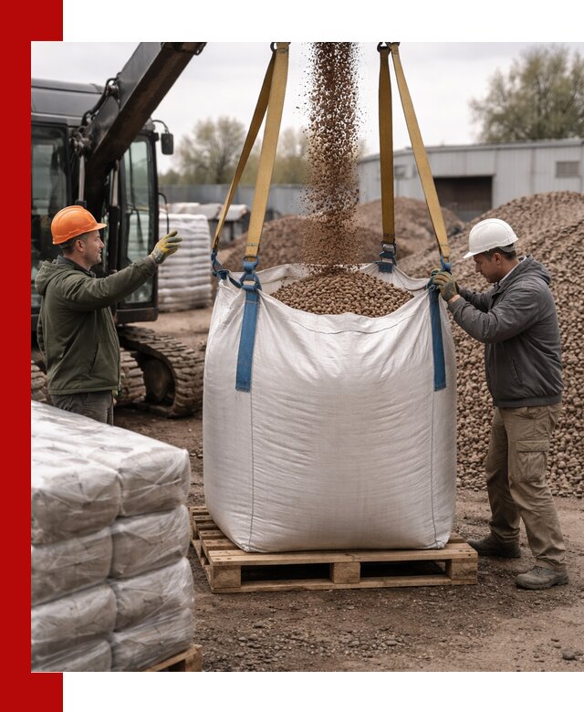 Керамзит в биг-бегах с доставкой в Воткинске