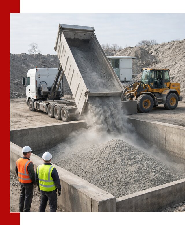 Доставка цемента навалом в Воткинске крупными партиями