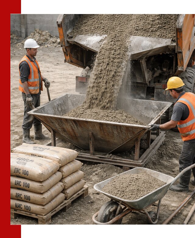 Доставка цементно-песчаной смеси М100 в Воткинске