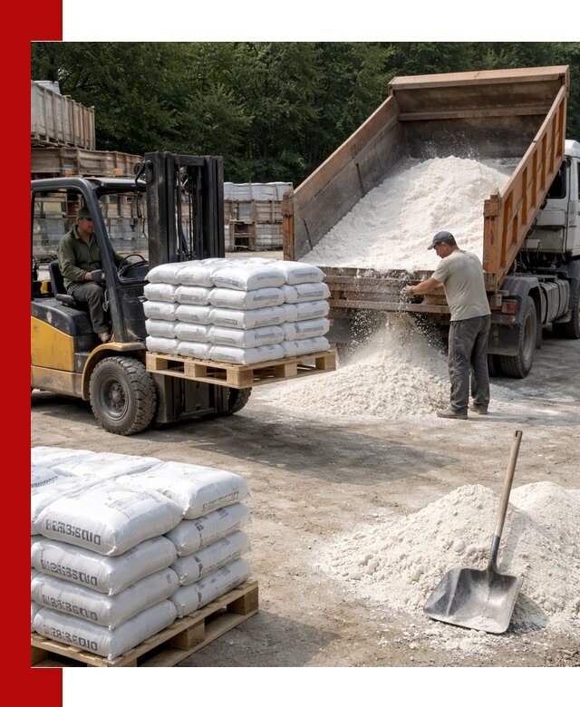 Доставка строительной извести оптом и в розницу в Воткинске