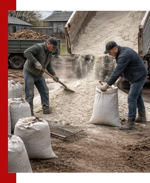 Доставка извести пушонки в Воткинске оптом и мелким оптом