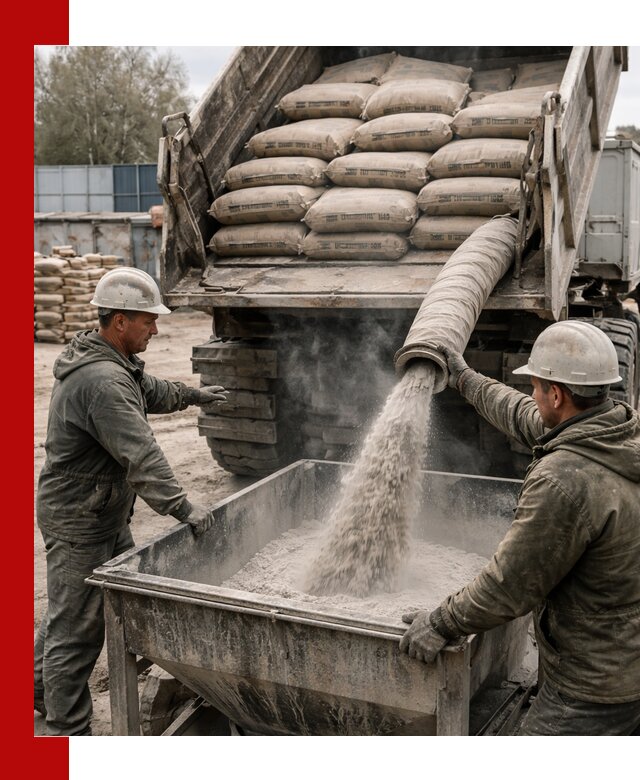 Доставка цемента М400 в Воткинске оптом и в розницу