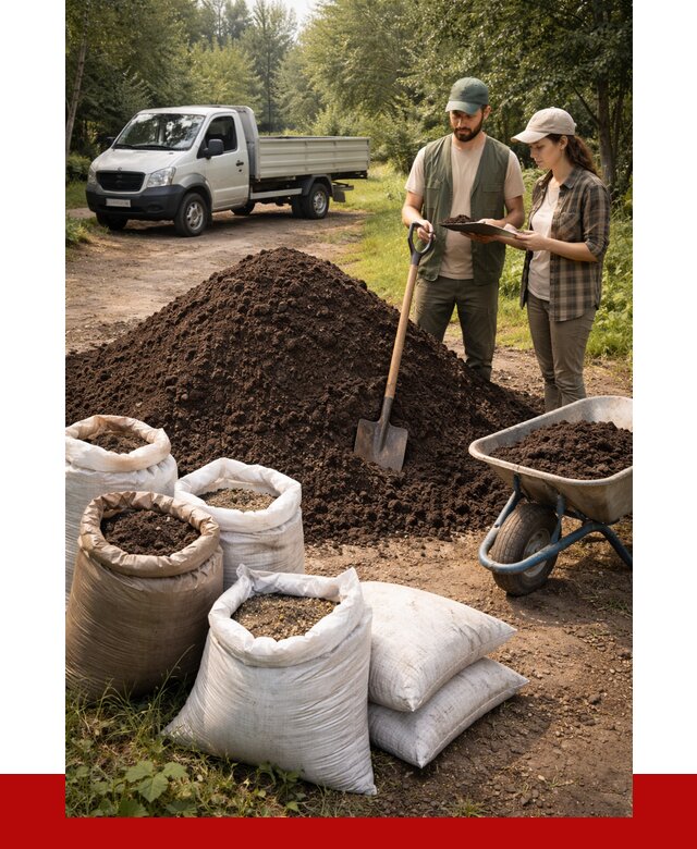 Купить грунт с доставкой в Воткинске от 4662 р. за м3 | ПРОНЕРУДВтк