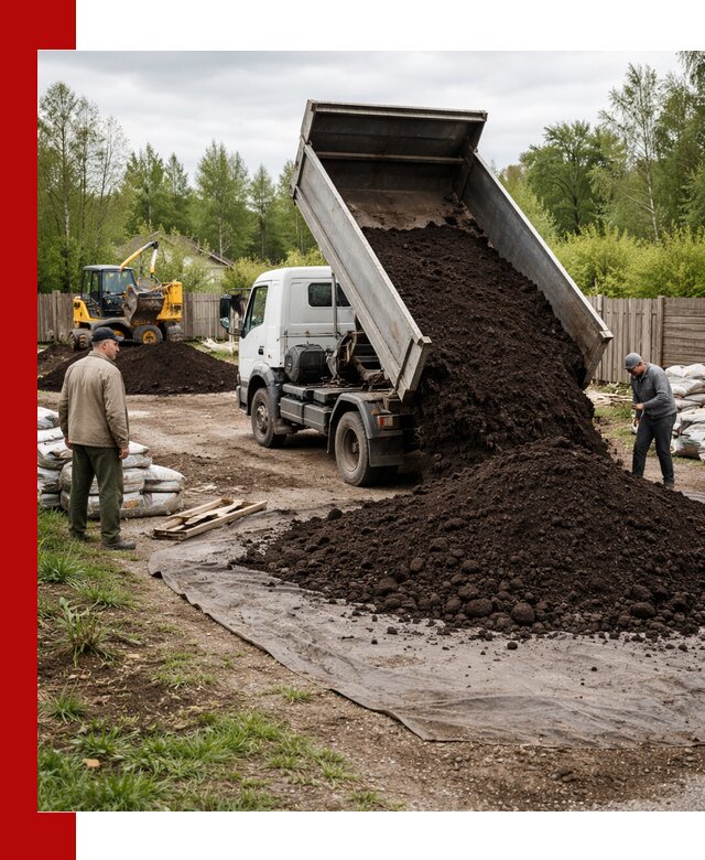 Доставка качественного почвогрунта в Воткинске оптом и в розницу