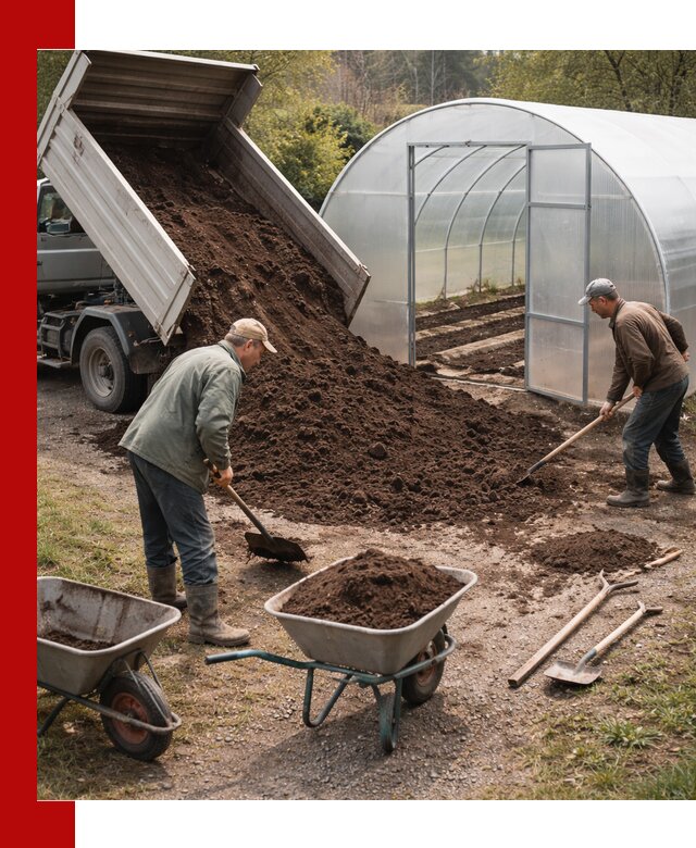 Грунт для теплицы с доставкой в Воткинске — плодородный субстрат под растения