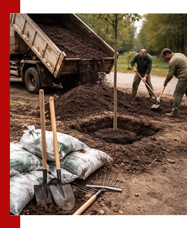 Грунт для посадки деревьев в Воткинске — доставка и подготовка почвы