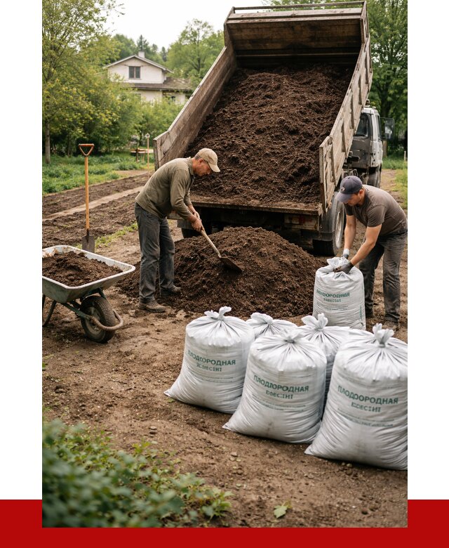 Плодородная смесь в Воткинске от 4351 р./куб с доставкой | ПРОНЕРУДВтк