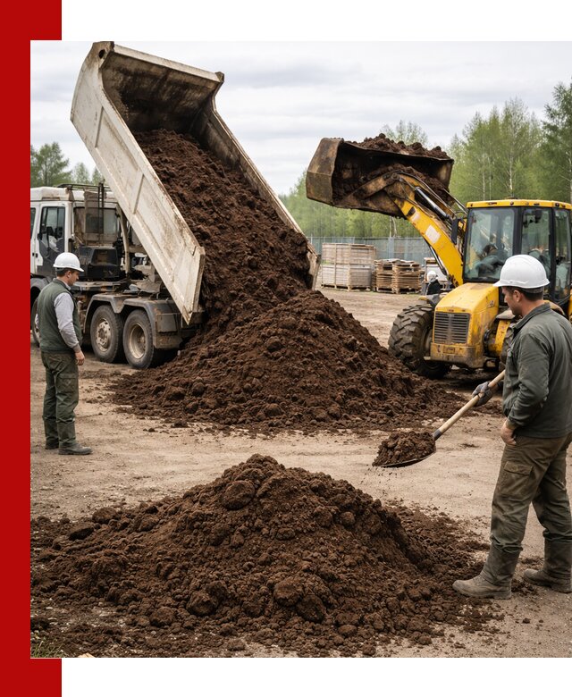 Доставка торфа оптом и в мешках в Воткинске