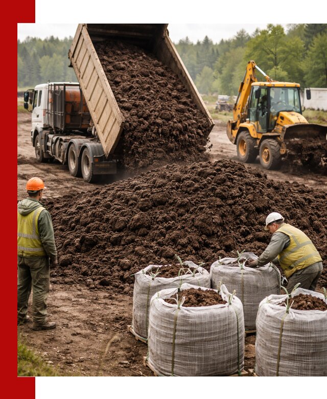 Доставка нейтрального торфа в Воткинске оптом и в розницу