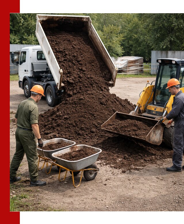 Доставка торфо-земляной смеси в Воткинске для огорода и ландшафта