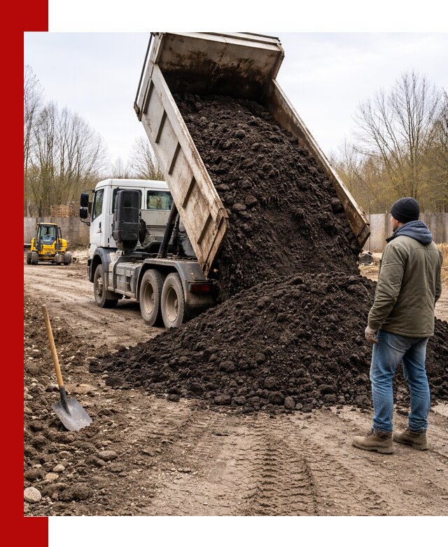 Доставка чернозема навалом в Воткинске быстро и выгодно