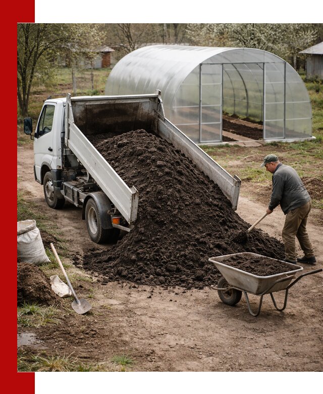 Чернозем для теплицы с доставкой в Воткинске
