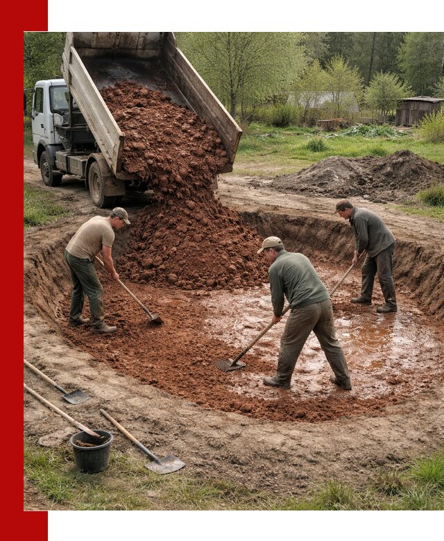 Купить качественную глину для пруда в Воткинске