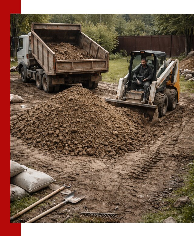 Суглинок для планировки участков в Воткинске с доставкой и выгрузкой