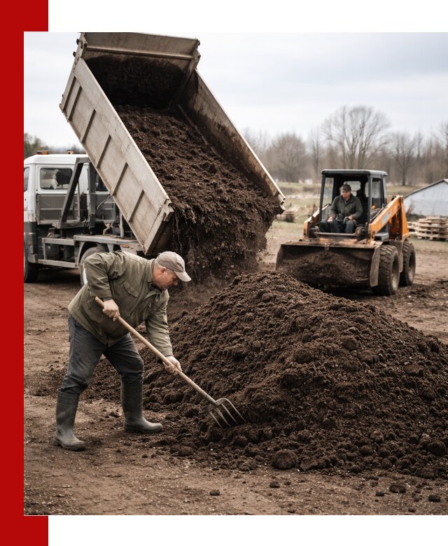 Доставка и продажа перегноя в Воткинске быстро и дешево