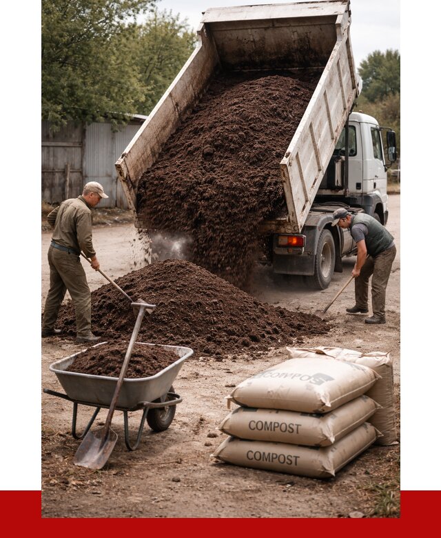 Купить компост в Воткинске от 4351 р. за куб с доставкой | ПРОНЕРУДВтк